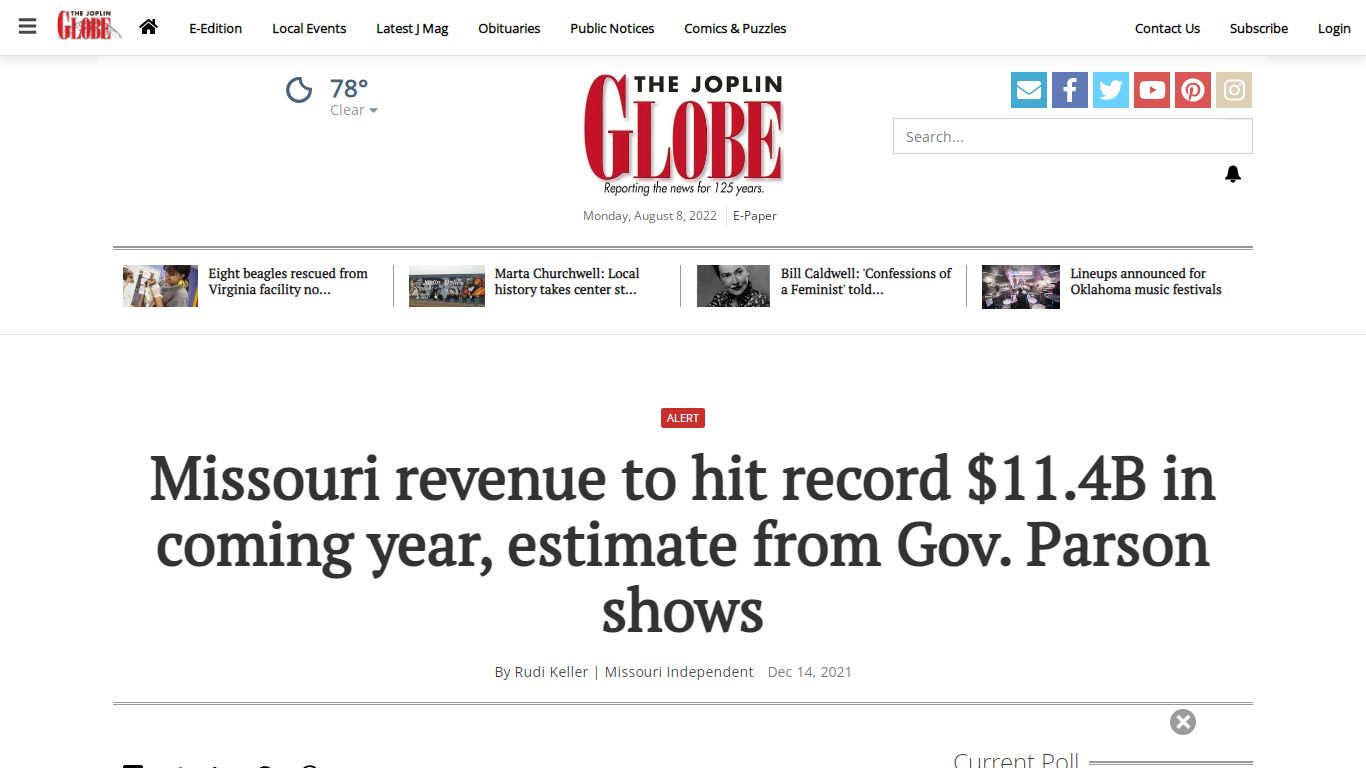 Missouri revenue to hit record $11.4B in coming year ...