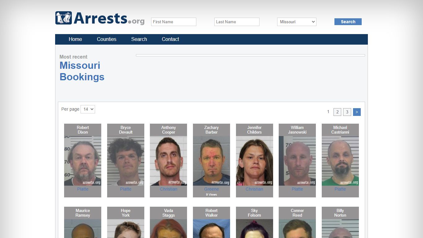 Missouri Arrests and Inmate Search